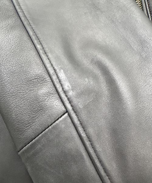 DANIER（ダニエ）DANIER (ダニエ) シングルライダースジャケット ブラック サイズ:Lの古着・服飾アイテム