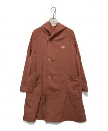 DANTON（ダントン）の古着「ナイロンタフタフードコート」｜ブラウン