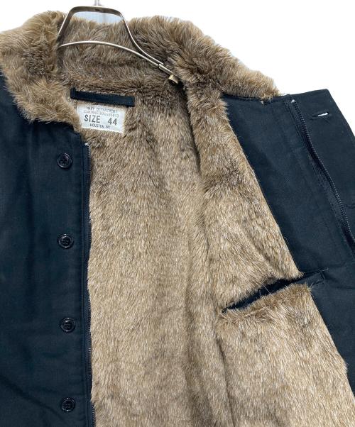 HOUSTON（ヒューストン）HOUSTON (ヒューストン) N-1デッキジャケット ブラック サイズ:44の古着・服飾アイテム
