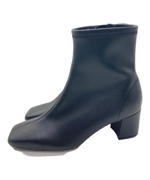 BEAUTY&YOUTH（ビューティーアンドユース）BEAUTY&YOUTH (ビューティーアンドユース) スクエアトゥブーツ ブラック サイズ:37の古着・服飾アイテム