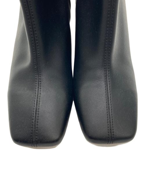 BEAUTY&YOUTH（ビューティーアンドユース）BEAUTY&YOUTH (ビューティーアンドユース) スクエアトゥブーツ ブラック サイズ:37の古着・服飾アイテム