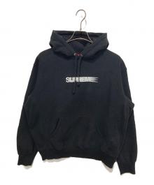 SUPREME（シュプリーム）の古着「モーションロゴ フーデッドスウェットシャツ」｜ブラック