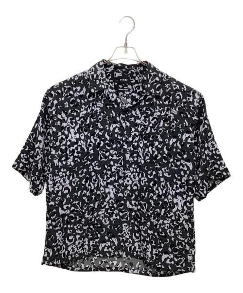 BEAMS（ビームス）BEAMS (ビームス) プリント ルーズフィット オープンカラーシャツ グレー サイズ:Ｓの古着・服飾アイテム
