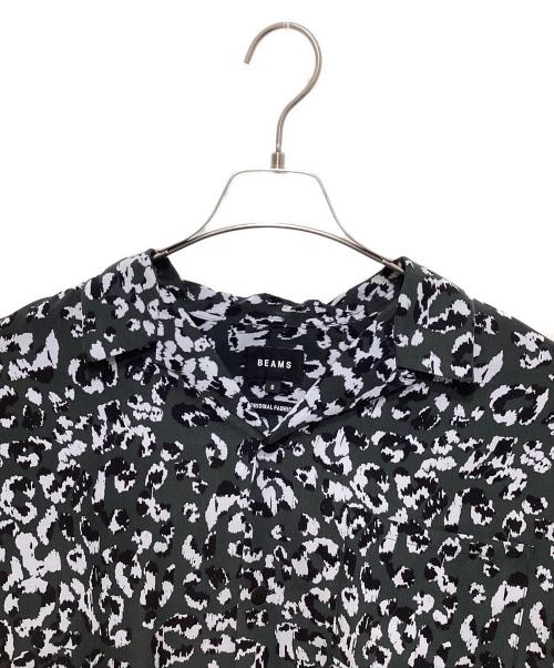 BEAMS（ビームス）BEAMS (ビームス) プリント ルーズフィット オープンカラーシャツ グレー サイズ:Ｓの古着・服飾アイテム