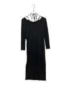 MURRALミューラル）の古着「リブカットソーワンピース」｜ブラック