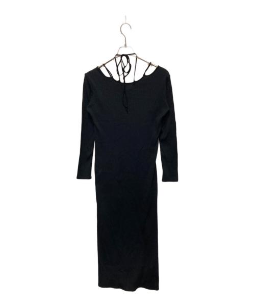 MURRAL（ミューラル）MURRAL (ミューラル) リブカットソーワンピース ブラック サイズ:1の古着・服飾アイテム