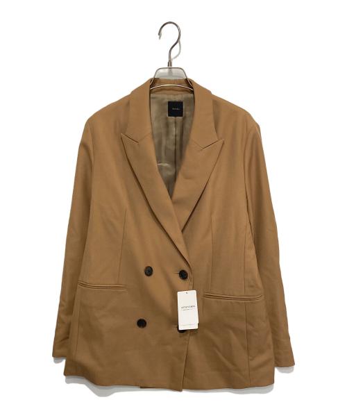 Spick and Span（スピック＆スパン）Spick and Span (スピックアンドスパン) ウールブレンドダブルブレストジャケット ブラウン サイズ:38の古着・服飾アイテム