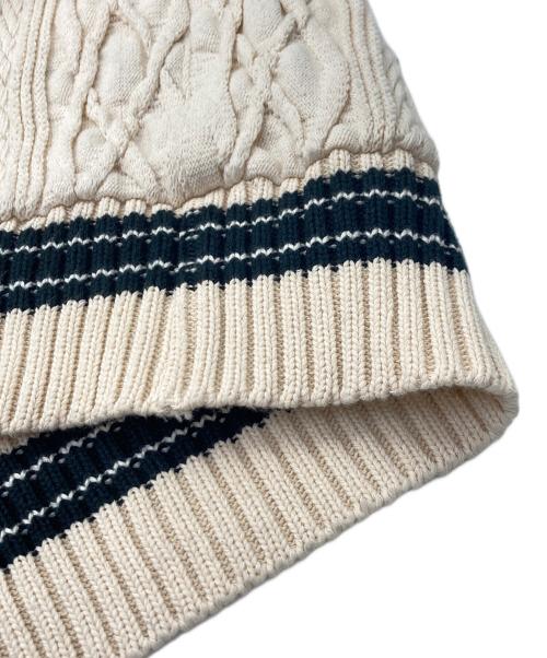 ILL ONE EIGHTY（イルワンエイティ）ILL ONE EIGHTY (イルワンエイティ) journal standard L'essage (ジャーナルスタンダード レサージュ) 別注チルデンニットベスト アイボリー サイズ:Ｍの古着・服飾アイテム