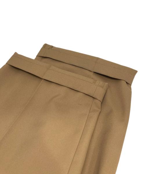 JOURNAL STANDARD relume（ジャーナルスタンダード レリューム）JOURNAL STANDARD relume (ジャーナルスタンダード レリューム) ストレッチツイルタックパンツ ブラウン サイズ:38の古着・服飾アイテム