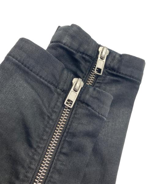 DIESEL（ディーゼル）DIESEL (ディーゼル) コーティングダブルライダースジャケット ブラック サイズ:XSの古着・服飾アイテム
