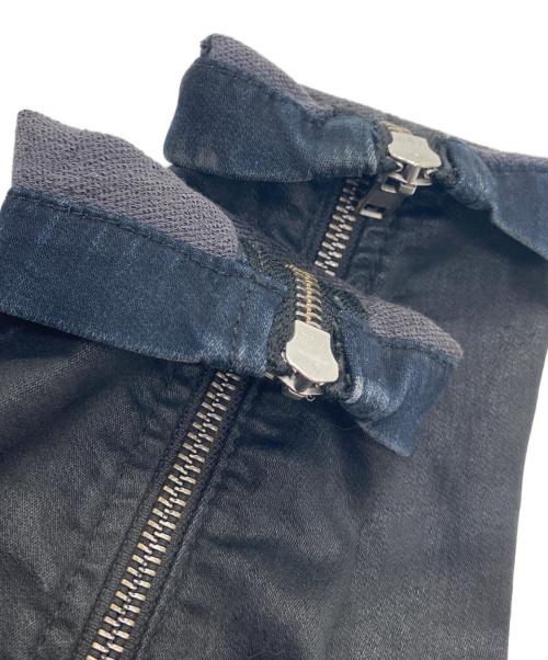 DIESEL（ディーゼル）DIESEL (ディーゼル) コーティングダブルライダースジャケット ブラック サイズ:XSの古着・服飾アイテム