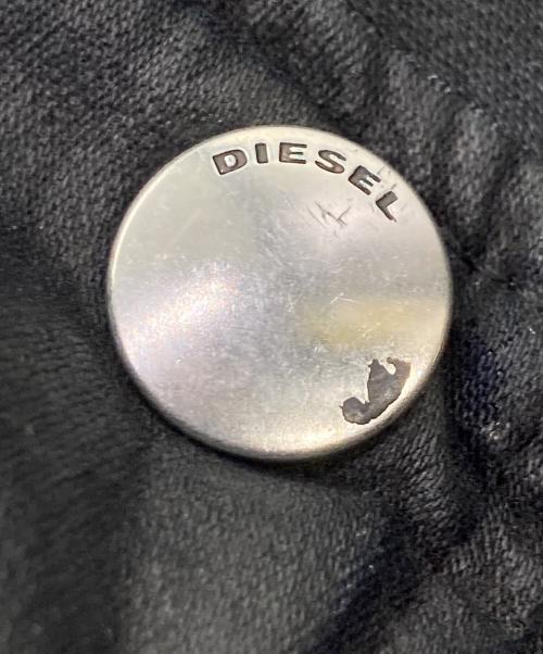 DIESEL（ディーゼル）DIESEL (ディーゼル) コーティングダブルライダースジャケット ブラック サイズ:XSの古着・服飾アイテム