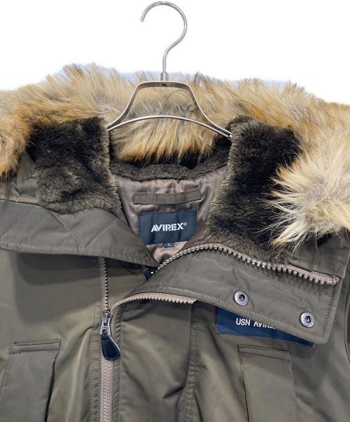AVIREX（アヴィレックス）AVIREX (アヴィレックス) トップガンカスタム N-3Bフライトジャケット カーキ サイズ:Lの古着・服飾アイテム