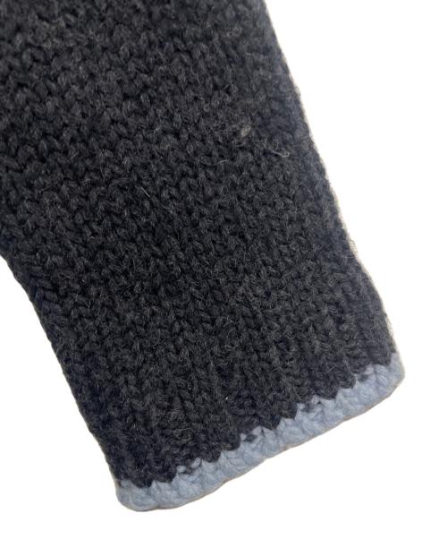 BURBERRY BLACK LABEL（バーバリーブラックレーベル）BURBERRY BLACK LABEL (バーバリーブラックレーベル) 裏ノヴァチェック ニットジャケット グレー サイズ:3の古着・服飾アイテム