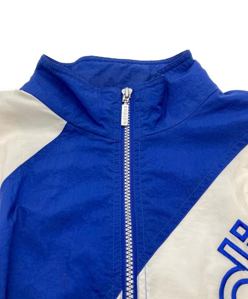 adidas（アディダス）adidas (アディダス) 80'sナイロンジャケット ブルー×ホワイト サイズ:Ｍの古着・服飾アイテム