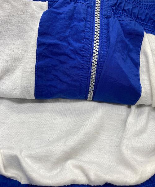 adidas（アディダス）adidas (アディダス) 80'sナイロンジャケット ブルー×ホワイト サイズ:Ｍの古着・服飾アイテム