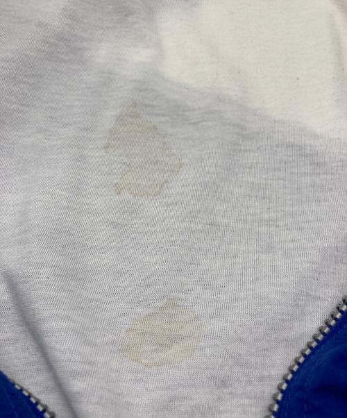 adidas（アディダス）adidas (アディダス) 80'sナイロンジャケット ブルー×ホワイト サイズ:Ｍの古着・服飾アイテム