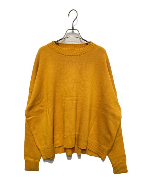 journal standard luxe（ジャーナルスタンダード ラックス）JOURNAL STANDARD LUXE (ジャーナルスタンダード ラックス) COTTONテンジク クルーネックプルオーバー イエロー サイズ:FREEの古着・服飾アイテム