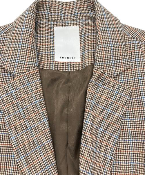 SHENERY（シーナリー）SHENERY (シーナリー) TRダブルジャケット ブラウン サイズ:FREEの古着・服飾アイテム