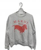 Mardi Mercrediマルディメクルディ）の古着「ドッグプリントスウェット」｜グレー