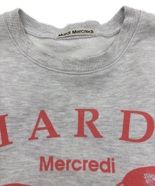 Mardi Mercredi（マルディメクルディ）Mardi Mercredi (マルディメクルディ) ドッグプリントスウェット グレー サイズ:FREEの古着・服飾アイテム