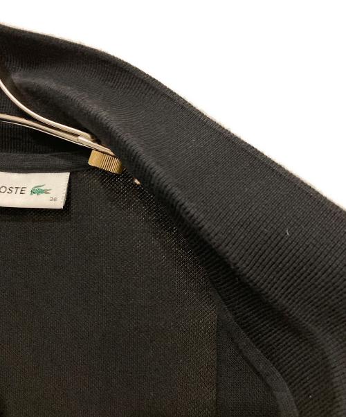 LACOSTE（ラコステ）LACOSTE (ラコステ) 鹿の子地マキシ丈ドレス ブラック サイズ:36の古着・服飾アイテム