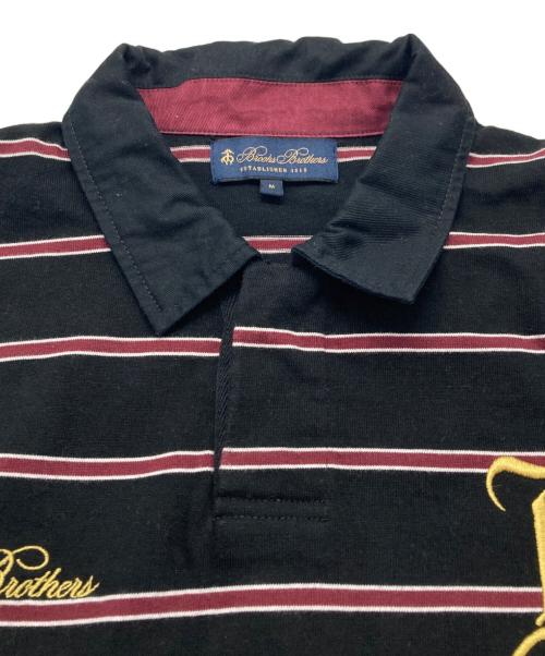 BROOKS BROTHERS（ブルックスブラザーズ）BROOKS BROTHERS (ブルックスブラザーズ) biotope (ビオトープ) 別注ボーダーラガーシャツ ブラック サイズ:Ｍの古着・服飾アイテム