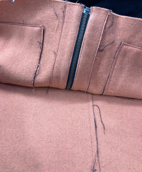 bukht（ブフト）bukht (ブフト) リバーシバルウールジャケット グレー×オレンジ サイズ:3の古着・服飾アイテム