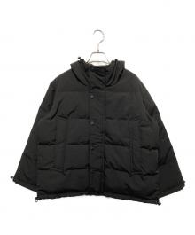 DANTON（ダントン）の古着「フーデッドダウンジャケット」｜ブラック