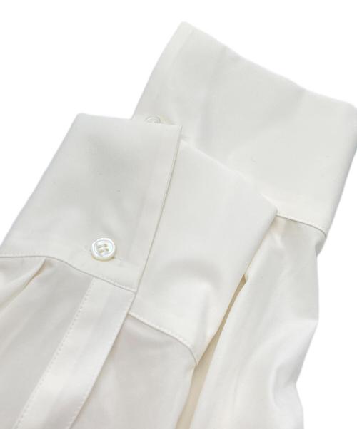 UNTITLED（アンタイトル）UNTITLED (アンタイトル) バルーンヘムブラウス ホワイト サイズ:3Lの古着・服飾アイテム