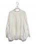 UNTITLED (アンタイトル) バルーンヘムブラウス ホワイト サイズ:3L：4500円