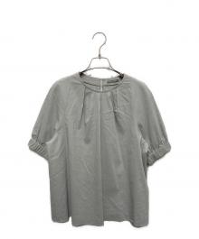 theory luxe（セオリーリュクス）の古着「CRISP LINEN CALLY ブラウス」｜グレー
