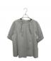 theory luxe（セオリーリュクス）の古着「CRISP LINEN CALLY ブラウス」｜グレー