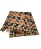 BURBERRY LONDONバーバリーロンドン）の古着「カシミヤノバチェックストール」｜ベージュ