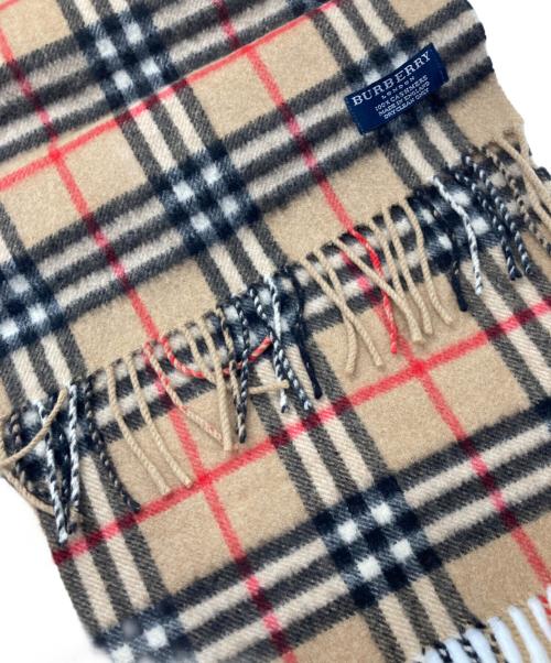 BURBERRY LONDON（バーバリーロンドン）BURBERRY LONDON (バーバリーロンドン) カシミヤノバチェックストール ベージュ サイズ:なしの古着・服飾アイテム