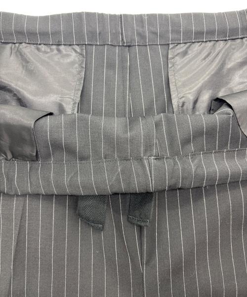 ASTRAET（アストラット）ASTRAET (アストラット) ストライプ イージー ワイドテーパードパンツ ブラック サイズ:1の古着・服飾アイテム