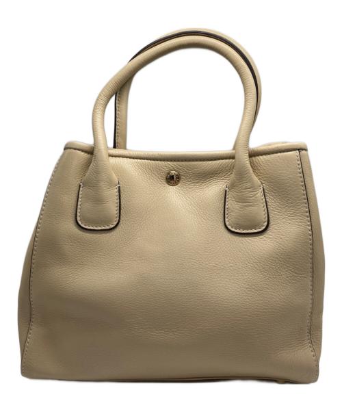 russet（ラシット）russet (ラシット) レザーハンドバッグ ベージュの古着・服飾アイテム