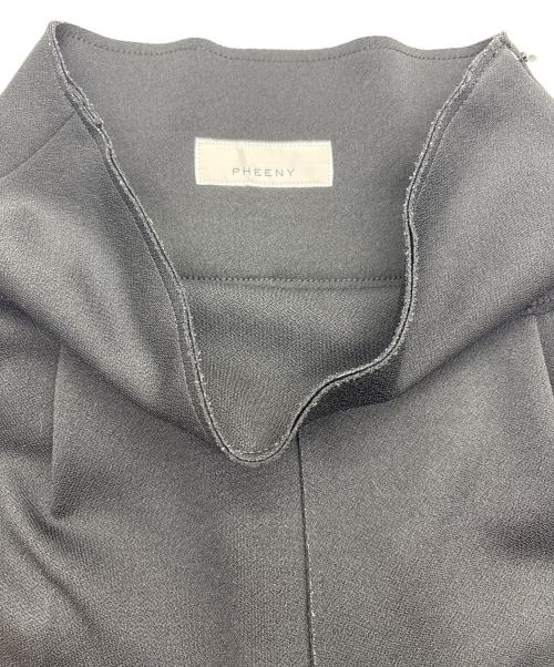 PHEENY（フィーニー）PHEENY (フィーニー) ハイウエストテーパードパンツ ブラック サイズ:1の古着・服飾アイテム