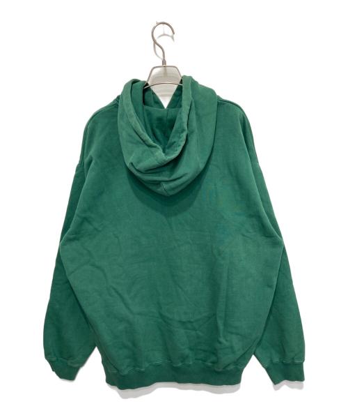 X-LARGE（エクストララージ）X-LARGE (エクストララージ) ツー トーン スタンダード ロゴ プルオーバーフーディー グリーン サイズ:Lの古着・服飾アイテム