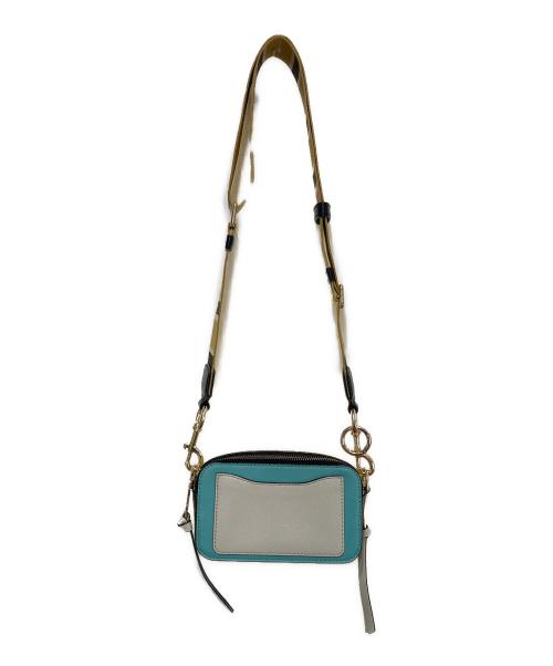 MARC JACOBS（マークジェイコブス）MARC JACOBS (マークジェイコブズ) ザ スナップショット ショルダーバッグ ブルーの古着・服飾アイテム