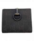 GUCCIグッチ）の古着「ボースビットコンパクトウォレット」｜ブラウン