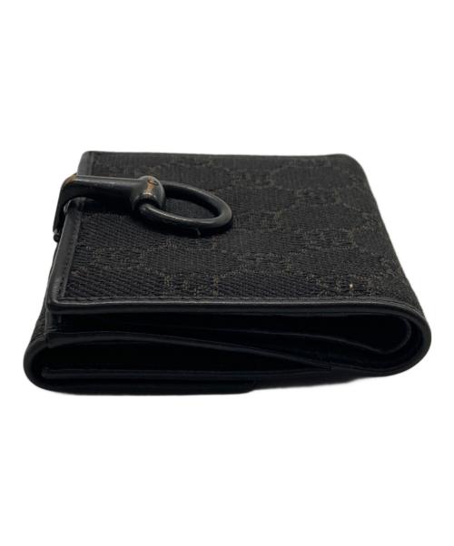 GUCCI（グッチ）GUCCI (グッチ) ボースビットコンパクトウォレット ブラウンの古着・服飾アイテム