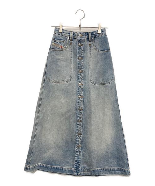 DIESEL（ディーゼル）DIESEL (ディーゼル) デニムロングスカート ブルー サイズ:25の古着・服飾アイテム