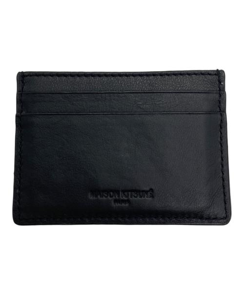 maison kitsune（メゾンキツネ）maison kitsune (メゾンキツネ) フォックスカードホルダー ブラック サイズ:なしの古着・服飾アイテム