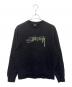 stussy（ステューシー）の古着「スムースストックアップリケスウェット」｜ブラック