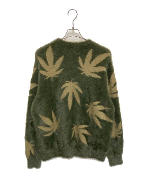 HUF（ハフ）HUF (ハフ) プラントライフ クルーセーター グリーン×ブラウン サイズ:Sの古着・服飾アイテム