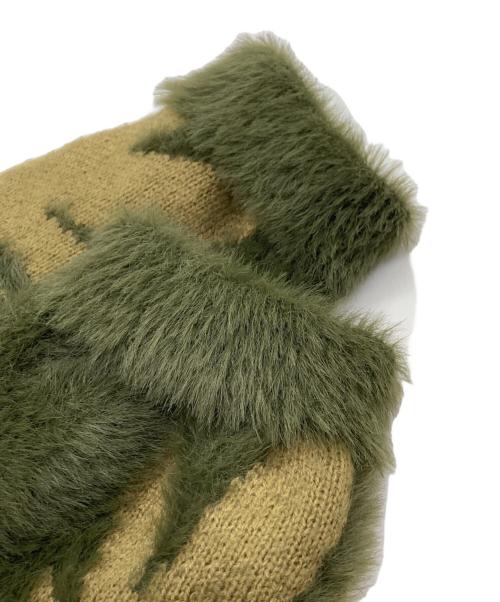 HUF（ハフ）HUF (ハフ) プラントライフ クルーセーター グリーン×ブラウン サイズ:Sの古着・服飾アイテム