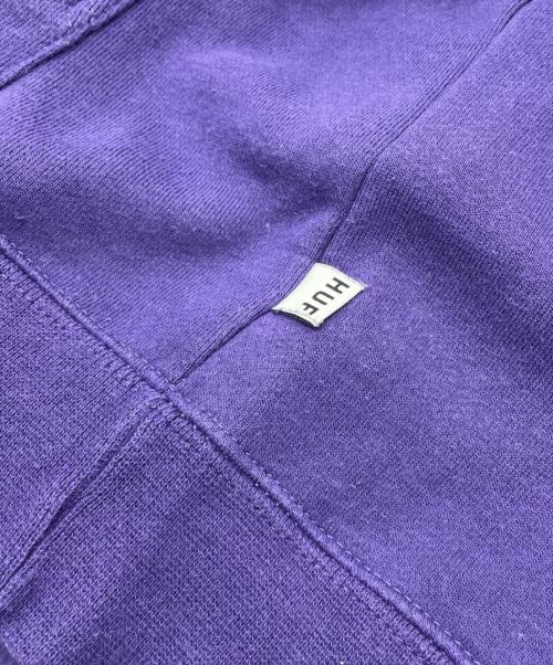 HUF（ハフ）HUF (ハフ) ジップパーカー パープル サイズ:Mの古着・服飾アイテム
