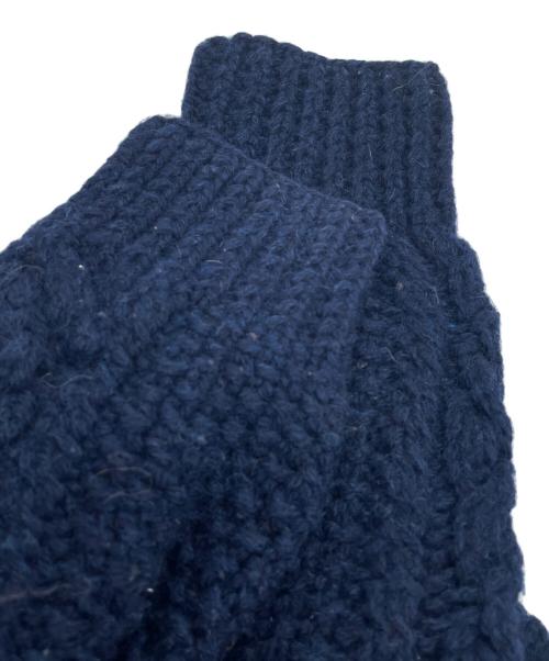 WOOLRICH（ウールリッチ）WOOLRICH (ウールリッチ) アランジップアップニットカーディガン ネイビー サイズ:Ｍの古着・服飾アイテム