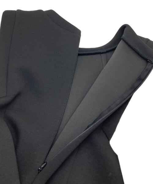 TORRAZZO DONNA（トラッゾドンナ）TORRAZZO DONNA (トラッゾドンナ) ダンボールニット×ブラウス ワンピース ブラック×ホワイト サイズ:FREEの古着・服飾アイテム